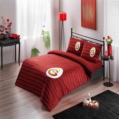 Лицензированный Tac Galatasaray Элегантный Комплект постельного белья для двуспальной кровати Taç
