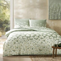 Комплект постельного белья Tac April Ranforce, зеленый Taç