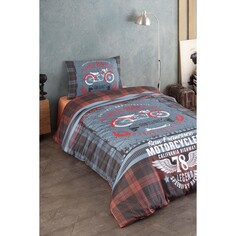 Varol Laura Home Комплект постельного белья для молодых людей из 100% хлопка и атласа - Мотоцикл