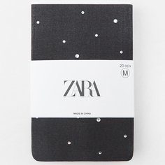 Колготки Zara 20 Den With Rhinestones, черный
