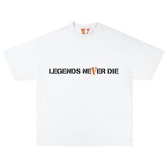 Футболка Vlone x Juice WRLD Legends Never Die 999 T-Shirt &apos;White&apos;, белый