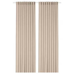 Шторы тонкие Ikea Rosenrobinia, 145х250 см, 2 штуки, бежевый