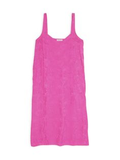 Платье-комбинация оверсайз Balenciaga, розовый