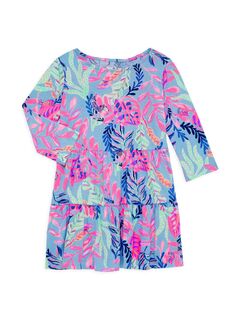 Мини-платье Geanna для маленьких девочек и девочек Lilly Pulitzer Kids, разноцветный