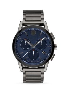 Часы с браслетом из нержавеющей стали Museum Sport Movado, синий