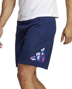 Мужские сезонные тренировочные шорты Train Essentials с логотипом и камуфляжным наполнителем adidas