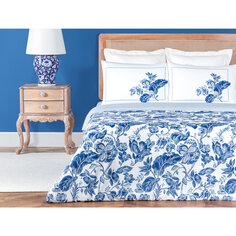 Комплект постельного белья с двойным принтом Madame Coco Neomine - синий
