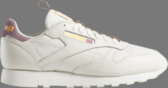 Кроссовки classic leather vintage &apos;chalk orchid&apos; Reebok, белый