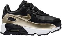 Кроссовки Nike Air Max 90 TD &apos;Black Metallic Gold Star&apos;, черный