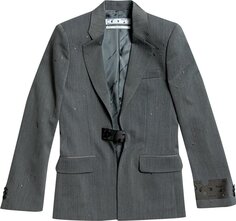 Блейзер Off-White Industrial Belt Blazer &apos;Grey&apos;, серый