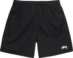 Шорты Stussy Stock Water Short &apos;Black&apos;, черный