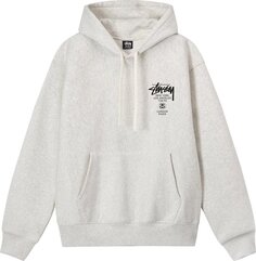 Худи Stussy World Tour Hoodie &apos;Ash Heather&apos;, серый