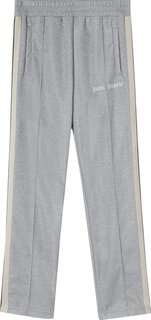 Брюки Palm Angels Lurex Track Pants &apos;Silver/Off White&apos;, серебряный