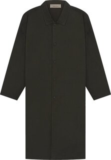 Пальто Fear of God Essentials Long Coat &apos;Off Black&apos;, черный