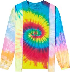 Лонгслив Needles 5-Cuts Long-Sleeve Tee &apos;Tie Dye&apos;, разноцветный