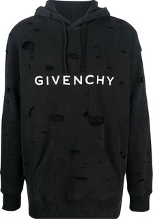 Худи Givenchy Classic Fit Hole Hoodie &apos;Black&apos;, черный