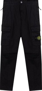 Брюки Stone Island Logo Patch Pocket Pants &apos;Black&apos;, черный