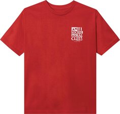 Футболка Anti Social Social Club Muted T-Shirt &apos;Red&apos;, красный