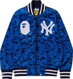 Куртка BAPE x Mitchell &amp; Ness Yankees Jacket &apos;Blue&apos;, синий