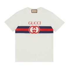 Футболка Gucci Interlocking G T-Shirt &apos;White&apos;, белый