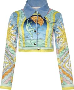 Куртка Casablanca Quilted Cropped Jacket Art Deco/Multicolor, разноцветный
