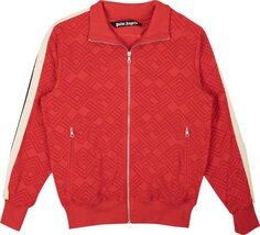 Куртка Palm Angels Logo Terry Track Jacket Red, красный