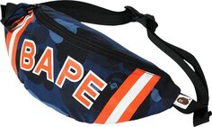 Сумка BAPE Color Camo Waist Bag Navy, синий