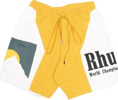 Шорты Rhude Panel Logo Short &apos;Mustard/White&apos;, желтый