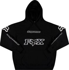 Толстовка Supreme x Fox Racing Hooded Sweatshirt &apos;Black&apos;, черный
