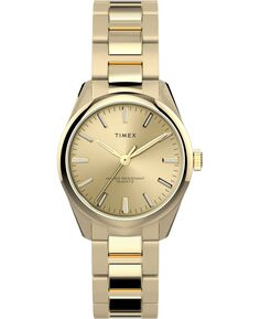 Женские часы City с золотистым браслетом из нержавеющей стали, 32 мм Timex, золотой