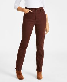 Женские прямые джинсы с высокой посадкой Style &amp; Co