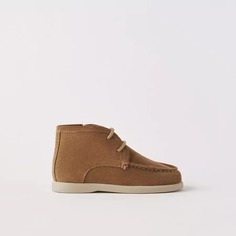 Ботинки ZARA Nautical Leather, коричневый