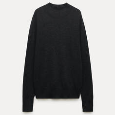 Свитер Zara 100% Extra Soft Wool High Neck, темно-серый
