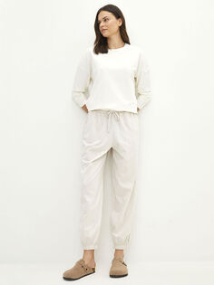 Нижняя часть пижамы для женщин-джоггеров с эластичной резинкой на талии и карманом LCW Dream