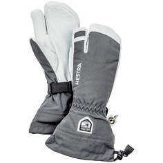 Перчатки лыжные Army Leather Heli Ski кожаные, серый Hestra