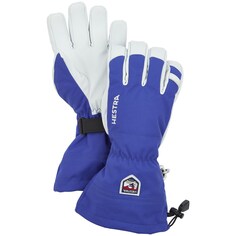 Hestra Army Кожаные хели-ски лыжные перчатки с 5 пальцами, синий