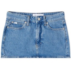 Юбка Calvin Klein Micro Denim Skirt