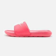 Шлепанцы на плоской подошве Унисекс Nike Sportswear Victori One Slide, ярко-розовый/белый