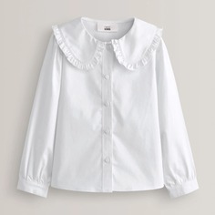Блузка Next School Stretch Pretty Collar, белый