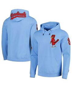 Мужской голубой пуловер с капюшоном и логотипом команды St. Louis Cardinals Team Pro Standard