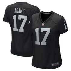 Женская черная игровая майка Nike Davante Adams Las Vegas Raiders Nike