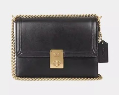 Сумка кросс-боди Coach Outlet Ladies Color Block Hutton Shoulder, черный