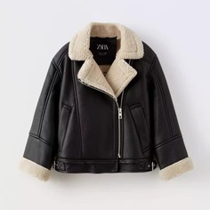 Куртка ZARA Biker, черный