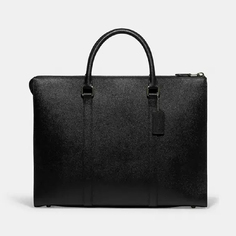 Сумка Coach Outlet Graham Men&apos;s Large Capacity Zip Briefcase Business, черный