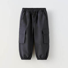 Брюки Zara Tech With Pockets, темно-серый