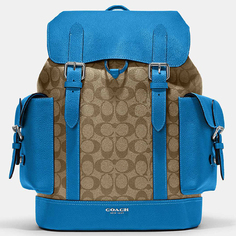 Рюкзак Coach Outlet Hudson, синий/коричневый
