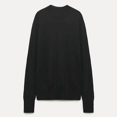 Свитер Zara 100% Extra Soft Wool High Neck, черный