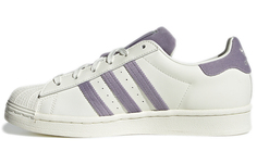 Adidas Originals Superstar Женские туфли для скейтбординга Белый Фиолетовый