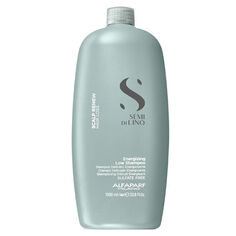 Alfaparf Semi Di Lino Scalp Renew малопенящийся тонизирующий шампунь для ослабленных и выпадающих волос, 1000 мл