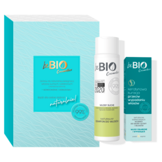 beBIO набор: укрепляющее средство для кожи головы, 100 мл + шампунь для сухих волос, 300 мл